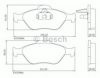 FORD 2N152K021BA Brake Pad Set, disc brake